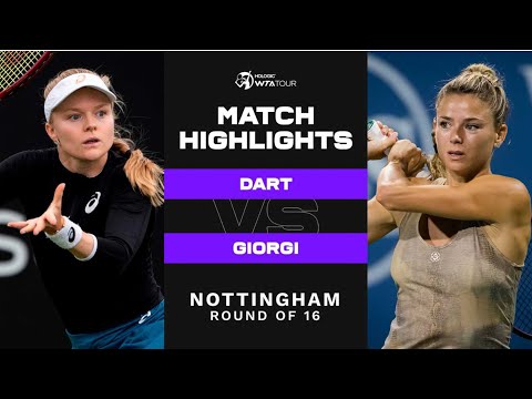 Harriet Dart vs. Camila Giorgi | 2022 Nottingham Round of 16 | WTA Match Highlights