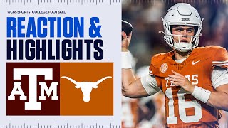 Texas A&M Aggies vs Texas Longhorns | Highlights & Reaction | CBS Sports College Football