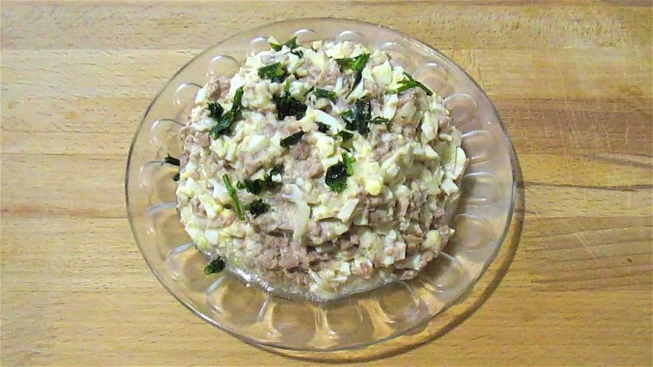 Салат северный с печенью трески рецепт с фото