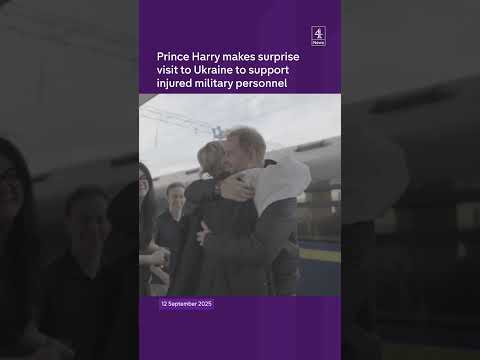 Prince Harry makes surprise visit to Ukraine to support injured military personnel