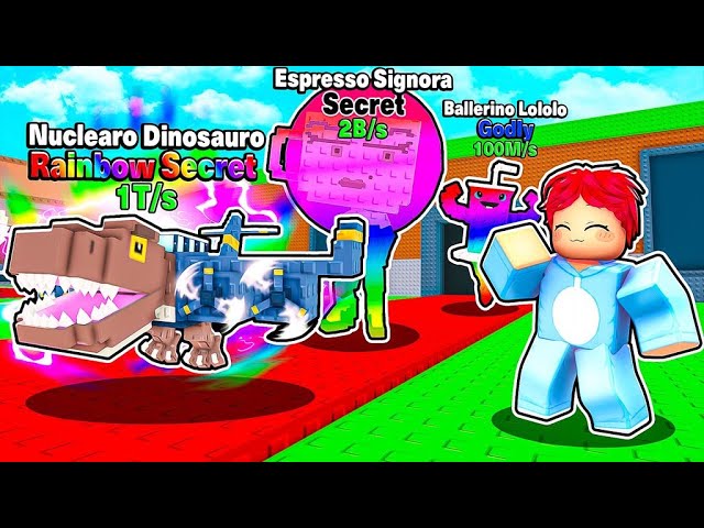 Giving Little Brother INFINITE LUCK To Get NUCLEARO DINOSAURO... (Steal A Brainrot)