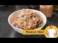 Peanut Slaw | हेल्दी वीगन सलाद विथ पीनट बटर | Vegan Recipe | Sanjeev Kapoor Khazana