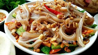 TAI HEO NGÂM CHUA NGỌT TRỘN GỎI giòn thơm ngon mà không ngán món lai rai cực hấp dẫn |Nhamtran FV