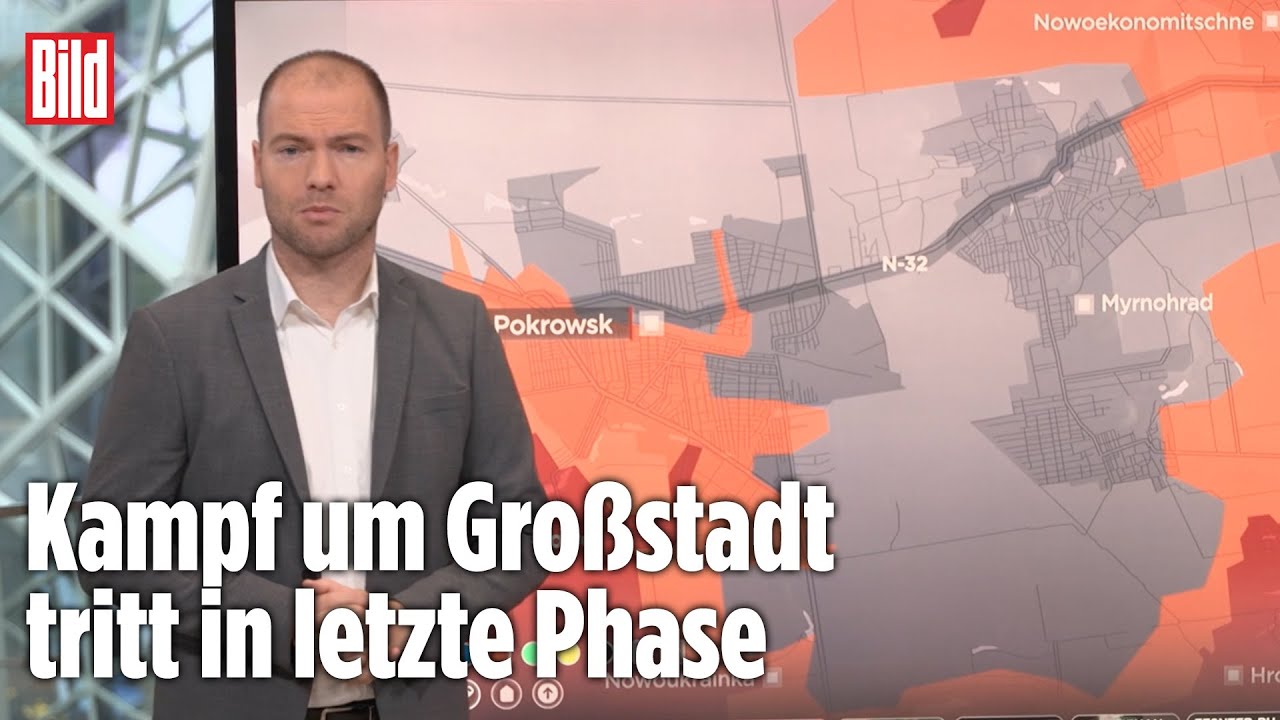 Ukraine droht Kessel-Schlacht um Pokrowsk | BILD-Lagezentrum