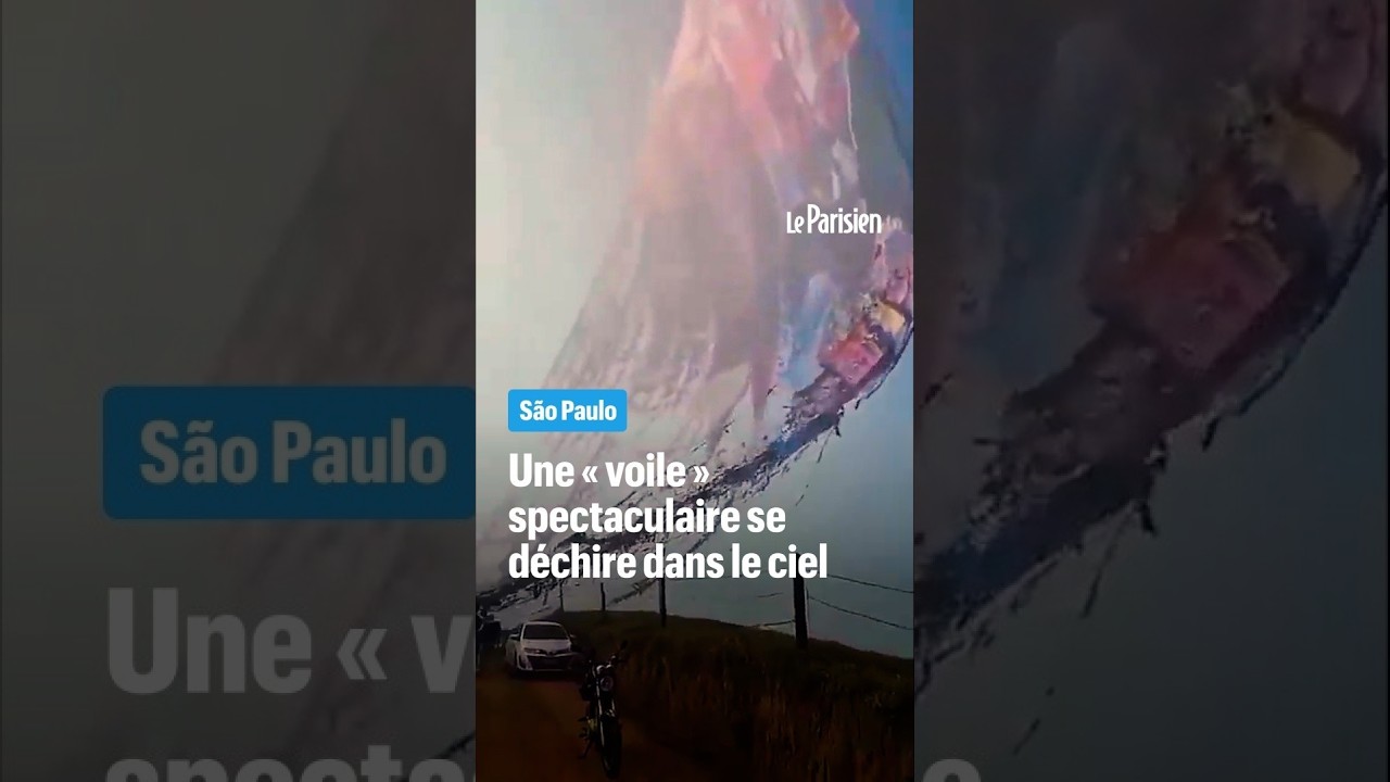 Une « voile » spectaculaire se désagrège dans le ciel de São Paulo