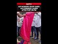 Mumbai News | BJP Workers Force Congress Leader To Wear Saree After Controversial Post On PM Modi