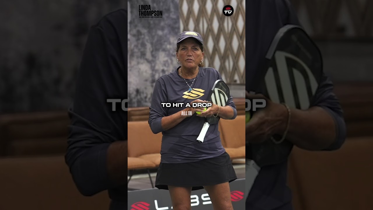 Senior pickleball coach Linda Thompson will teach you how to successfully hit your 3rd shot 😮‍💨