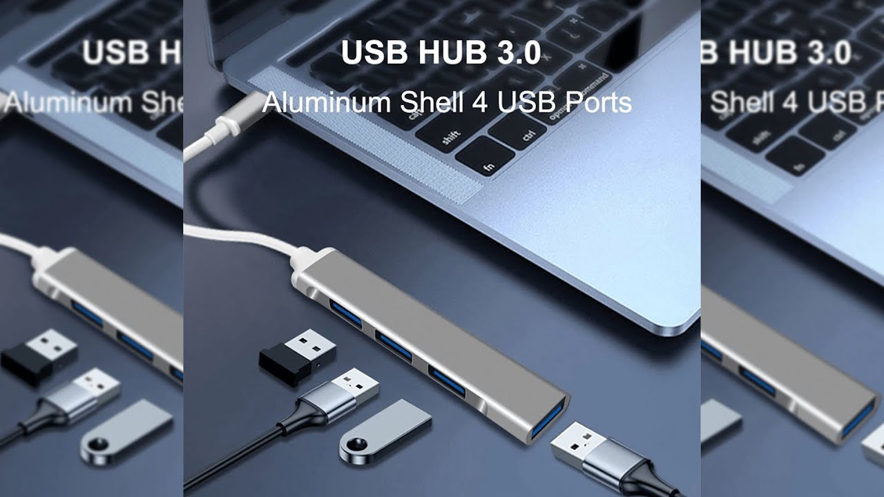 Pratinjau video produk MLLSE USB HUB Type C Adapter High Speed 1 USB 3.0 dan 3 USB 2.0 - C809