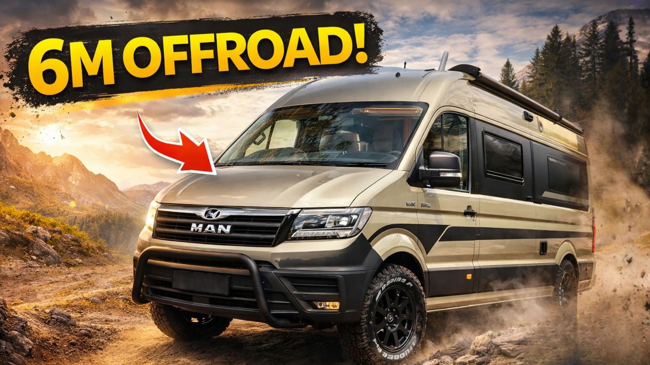 6 Meter Wohnmobil – Mega Mobil Classic 600 S auf MAN TGE als Offroad-Kastenwagen