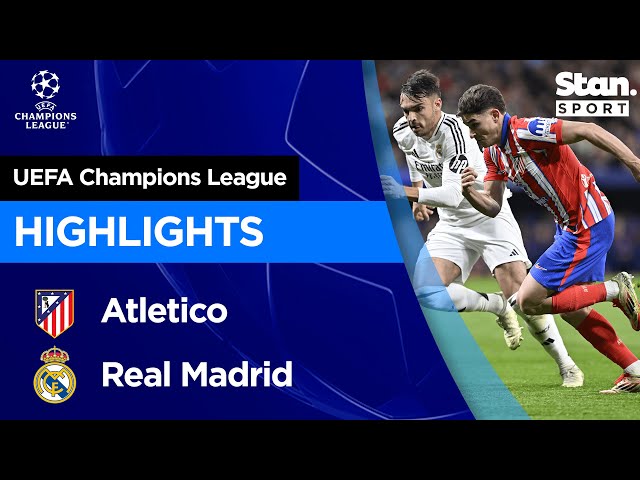 Atletico Madrid v Real Madrid Highlights | 2024/25 | UEFA Champions League