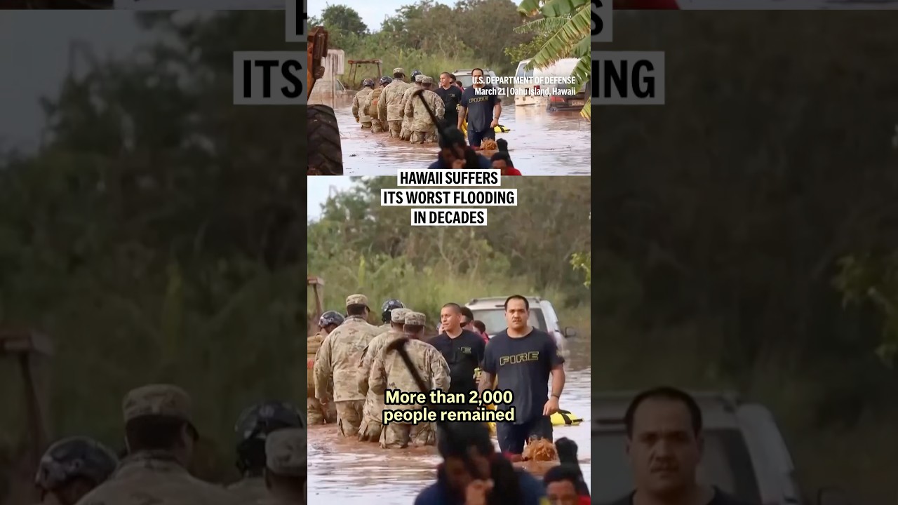 Hawaii suffers its worst flooding in decades