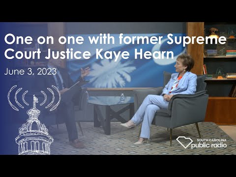 screenshot of youtube video titled One on one with former Supreme Court Justice Kaye Hearn | South Carolina Lede