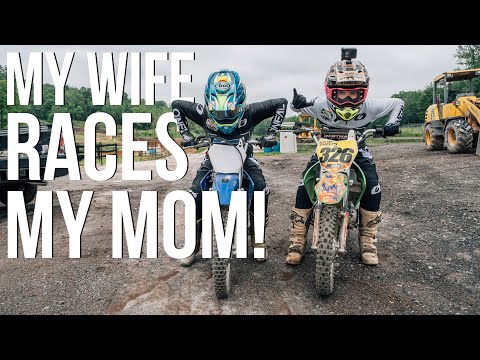 My wife races my mom! - KLX110 Vs. TTR110