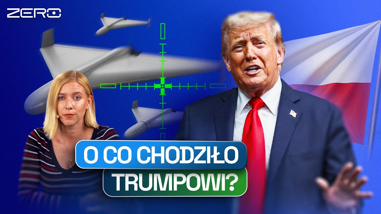 TRUMP O ROSYJSKICH DRONACH: "TO MOGŁA BYĆ POMYŁKA" I "NIE POWINNY BYĆ choćby BLISKO POLSKI"