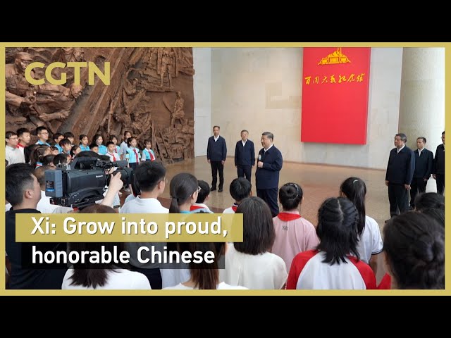 Xi: Grow into proud, honorable Chinese