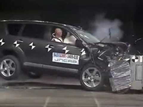 Тест на видео катастрофа Mitsubishi Outlander (Airtrek) от 2007 г.