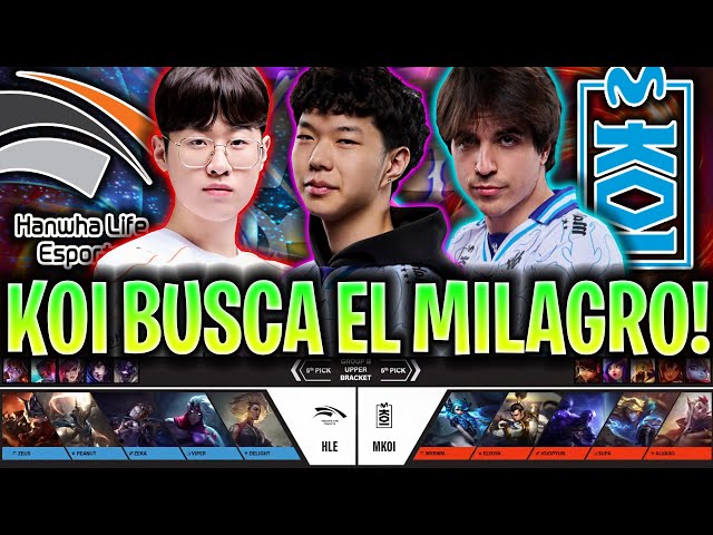 KOI QUIERE HACER EL MILAGRO CONTRA ZEUS!😱MUY ÉPICO!🔥 - HLE vs KOI Resumen EWC 2025 ESPAÑOL KNEKRO