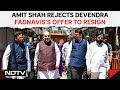 Amit Shah Rejects Devendra Fadnaviss Offer To Resign, Asks Him To Continue