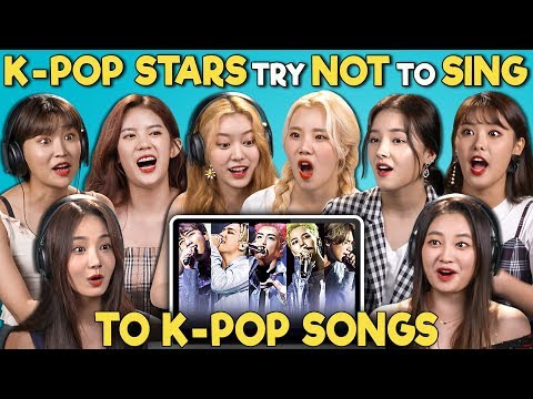 K-POP STARS REACT TO TRY NOT TO SING CHALLENGE (MOMOLAND 모모랜드)