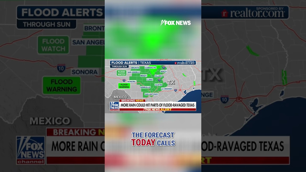 More rain could hit parts of flood-ravaged Texas #shorts #flood #texas #rain #weather #disaster #us