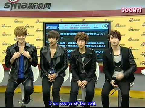 EXO K - 120918 Sina Live Chat (eng subbed)