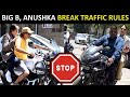Amitabh Bachchan, Anushka Sharma face backlash for riding without helmets