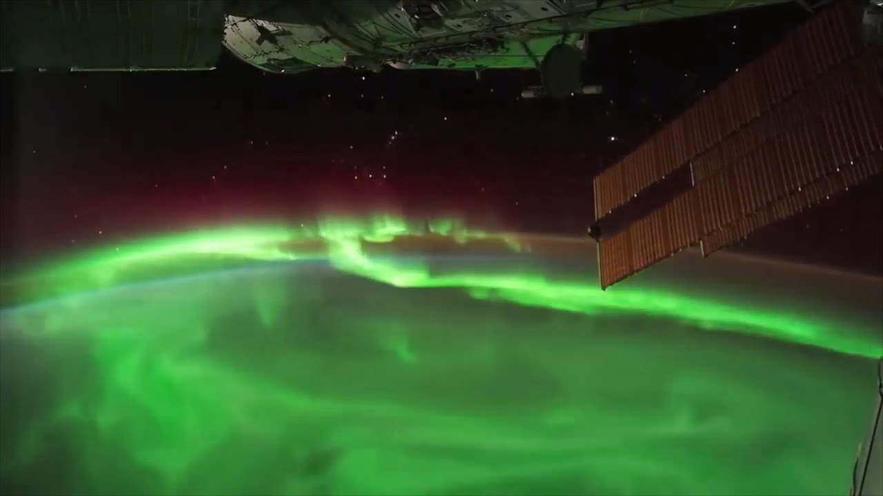 Amazing View of Earth & Aurora Borealis from International Space Station - ISS