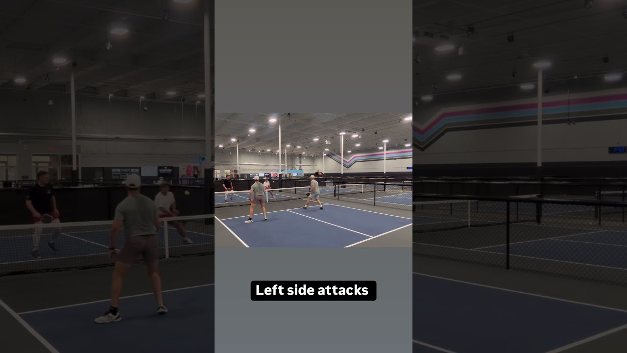 Left side attacks #pickleball #Highlights #Sports #Fun #Action #teamCRBN #Staygrippy