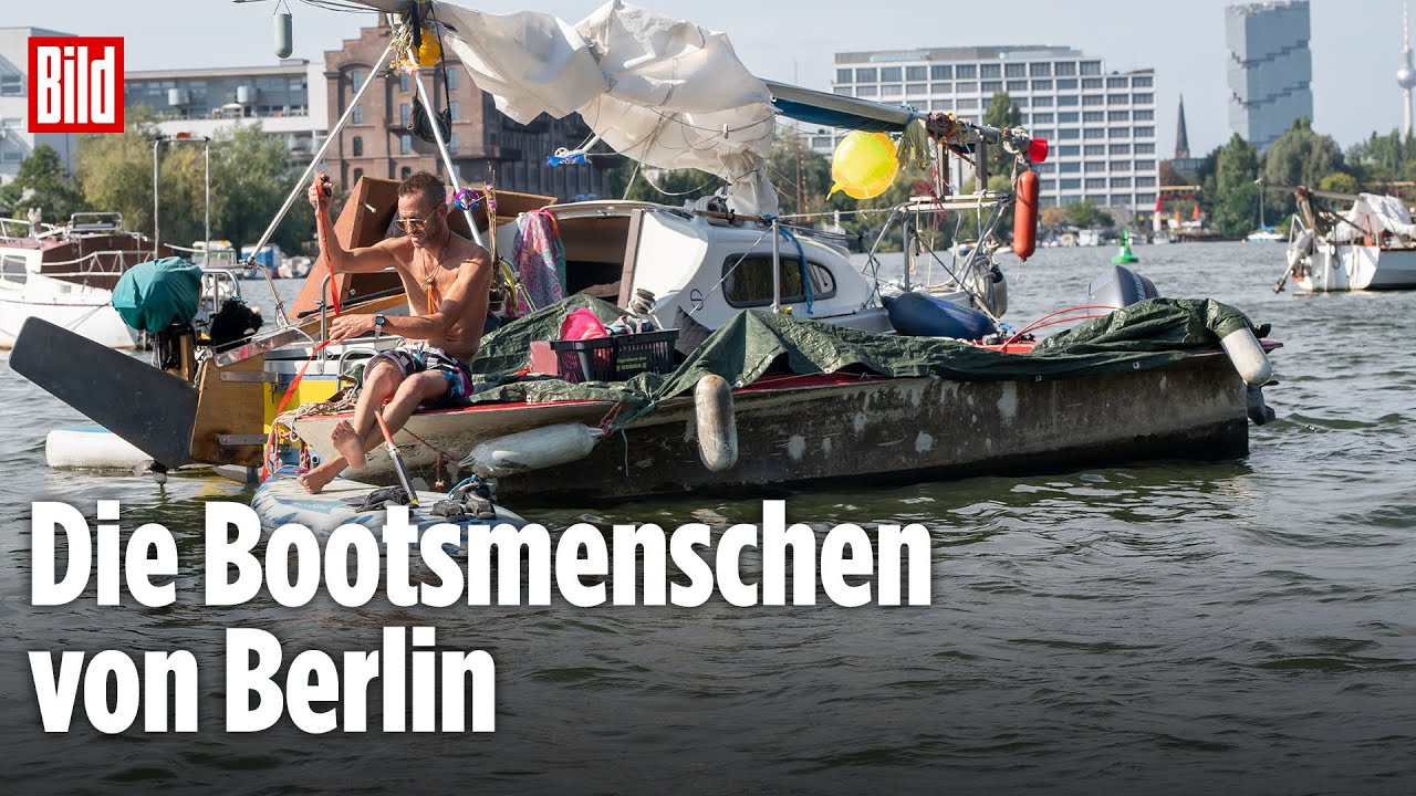 Wohnungsnot in Berlin: Hunderte Menschen leben auf der Spree | BILD REPORTAGE