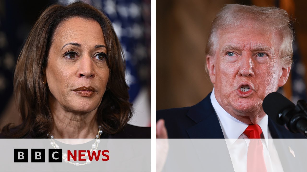 Donald Trump and Kamala Harris agree to debate, network says | BBC News