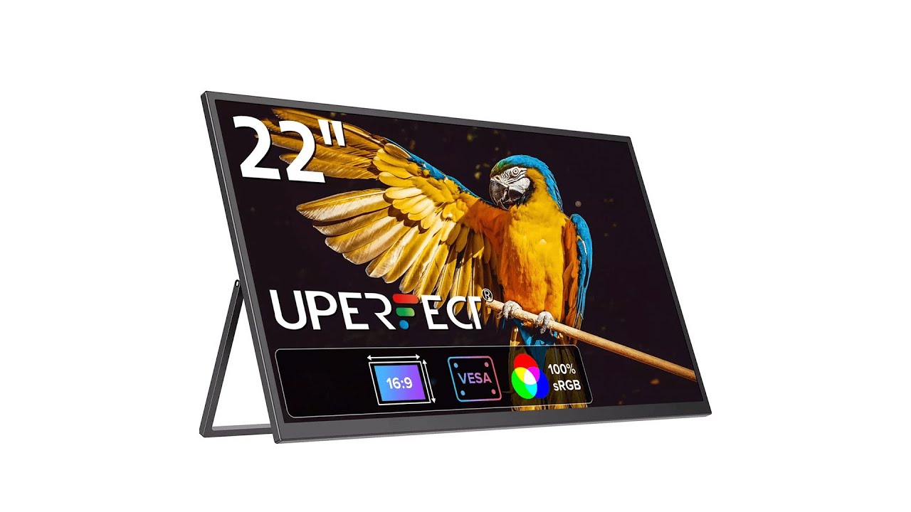Pratinjau video produk UPERFECT Portable Monitor FHD BOE Display 22 Inch 1080p 60Hz - U22