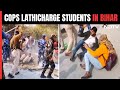 Cops Lathicharge Student On Bihar University Campus