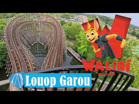 Loup Garou Werwolf tolle Holzachterbahn im Walibi Belgium onride