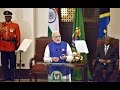 PM Modi at the Joint Press Statements in State House, Tanzania