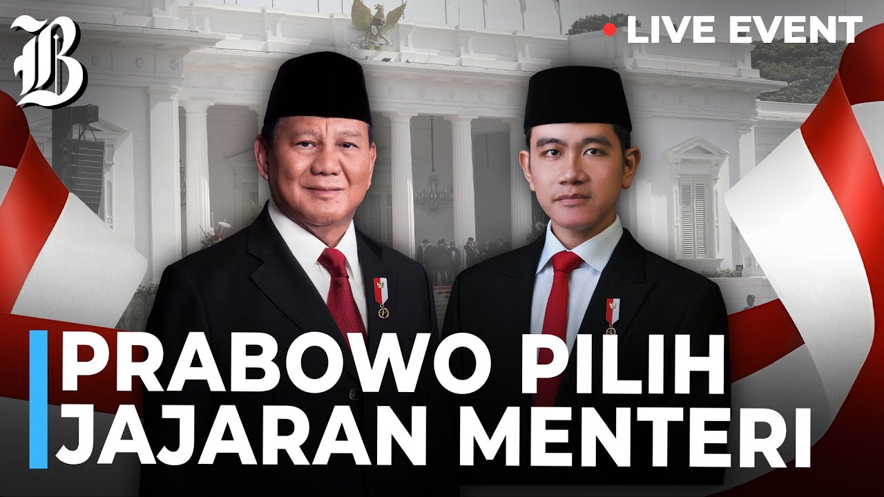Prabowo - Gibran Mengumumkan Jajaran Menteri Kabinet