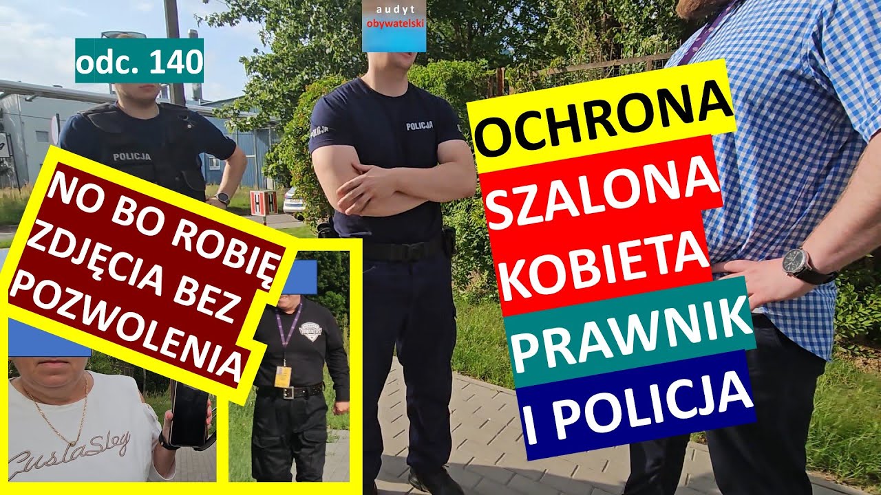 Ochrona, administracja, prawnik i Policja. Bo robię zdjęcia "kiełbasom". Ostróda, Animex #140