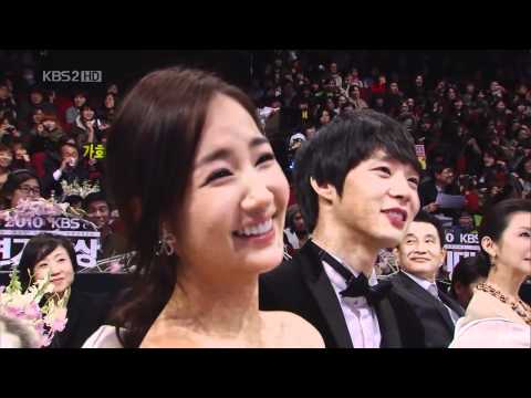 101231 KBS Drama Awards Minyoung sweet smile(with Yu-Chun&A-IN)