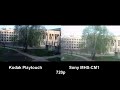 Тест 2 камер - Kodak Playtouch vs Sony MHS-CM1