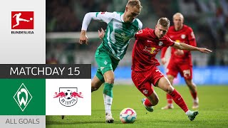 Leipzig moves on to 2nd place! | Bremen — RB Leipzig 1-2 | All Goals | Matchday 15 – Bundesliga