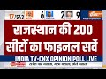 Rajasthan Opinion Poll: राजस्थान की 200 सीटों का Final Survey | India Tv CNX Opinion Poll