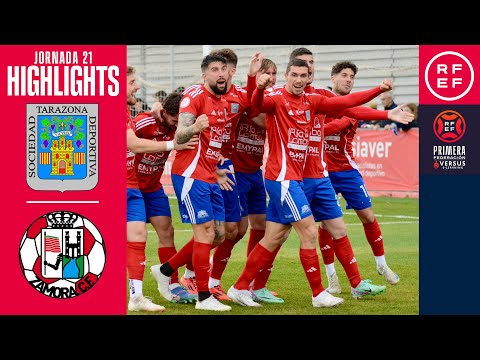 (RESUMEN Y GOL) SD Tarazona 1-0 Zamora CF / J21 - 1ª RFEF / Fuente: YouTube Real Federación Española de Fútbol