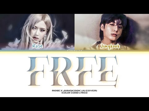 [AI COVER] "FREE" By RUMI & JINU (Rosé & Jungkook) Color Coded Lyrics