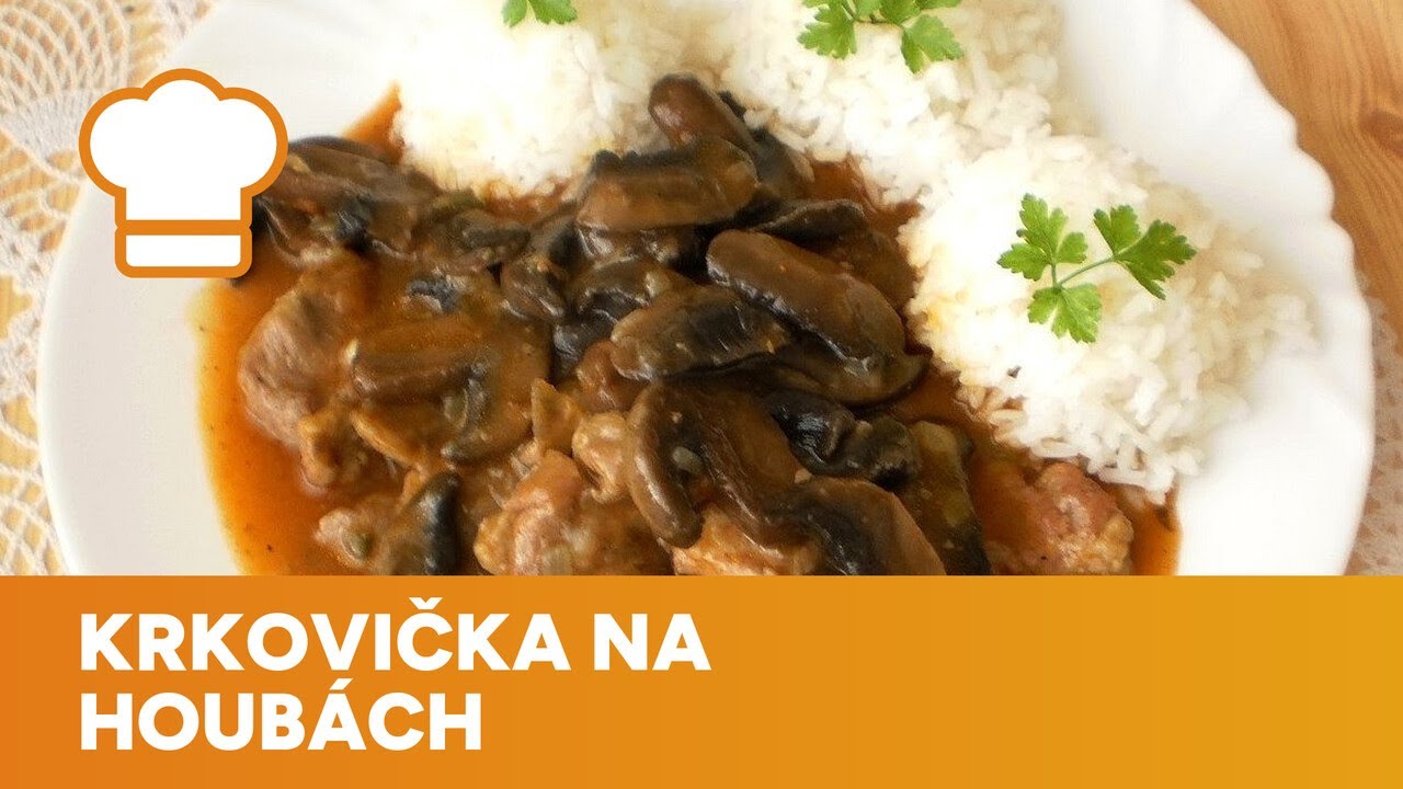 Krkovička na houbách se dá perfektně kombinovat s jakoukoliv přílohou