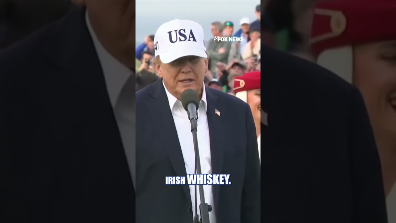 Trump makes MAJOR announcement on tariffs in Ireland #shorts #us #news #foxnews
