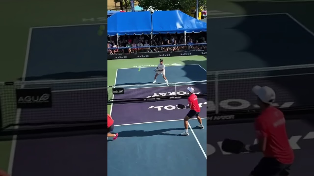 Sometimes defense is the best offense 👏 🎥:@MajorLeaguePickleball #shorts #franklin