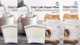 Pratinjau video produk One Two Cups Kertas Penyaring Kopi Drip Cafe Paper Filter 50 PCS - T111