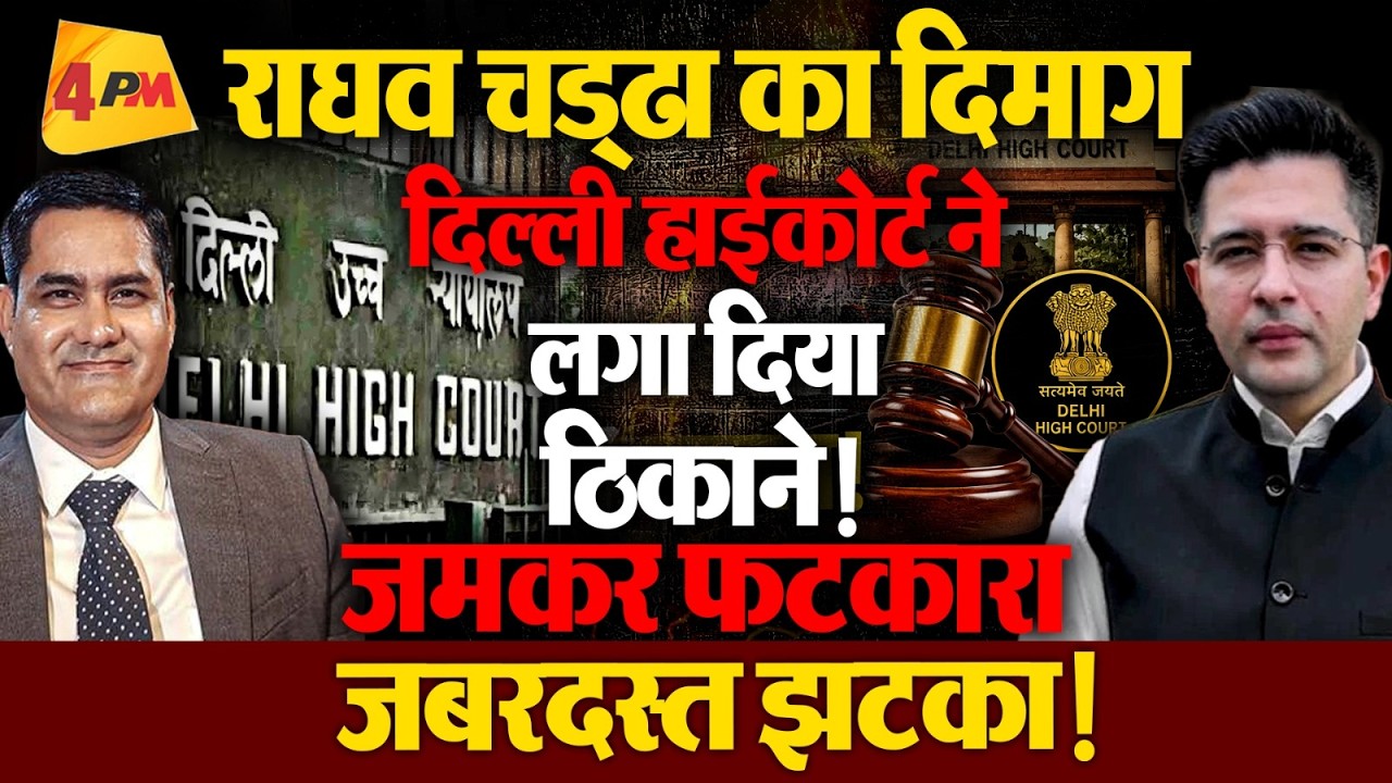 दिल्ली हाईकोर्ट से राघव चड्ढा को लगा बड़ा झटका, कोर्ट ने जमकर फटकारा !