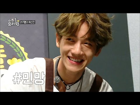 【TVPP】 SUHO, Baekhyun(EXO) - Fail to make the fried eggs, 수호, 백현 - 지단 창시 실패 @Idol Chef King