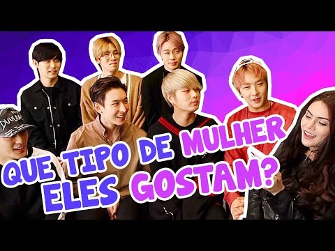 IDOLS COREANOS REVELAM SEU TIPO DE MULHER IDEAL - ENTREVISTA COM BLANC7!