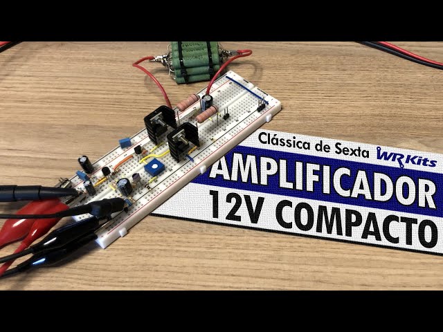 AMPLIFICADOR DE ÁUDIO 12V COMPACTO